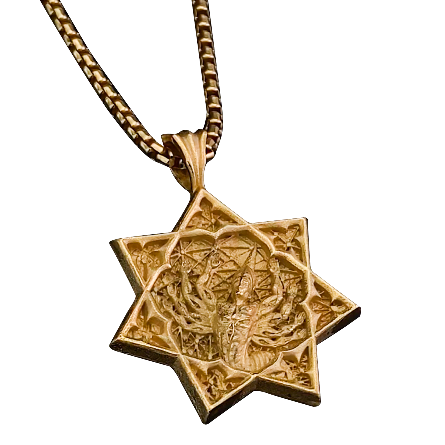 Tool Logo Gold Collana Oro Argento 925 Catena 51 cm