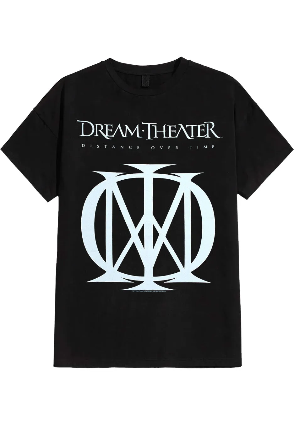 Dream Theater Distance Over Time T-Shirt nera logo ufficiale
