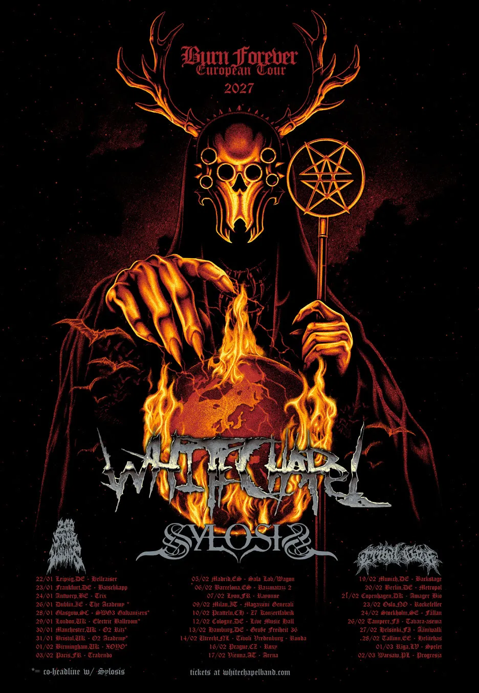 Whitechapel 20.02.2027 Berlino biglietto concerto deathcore