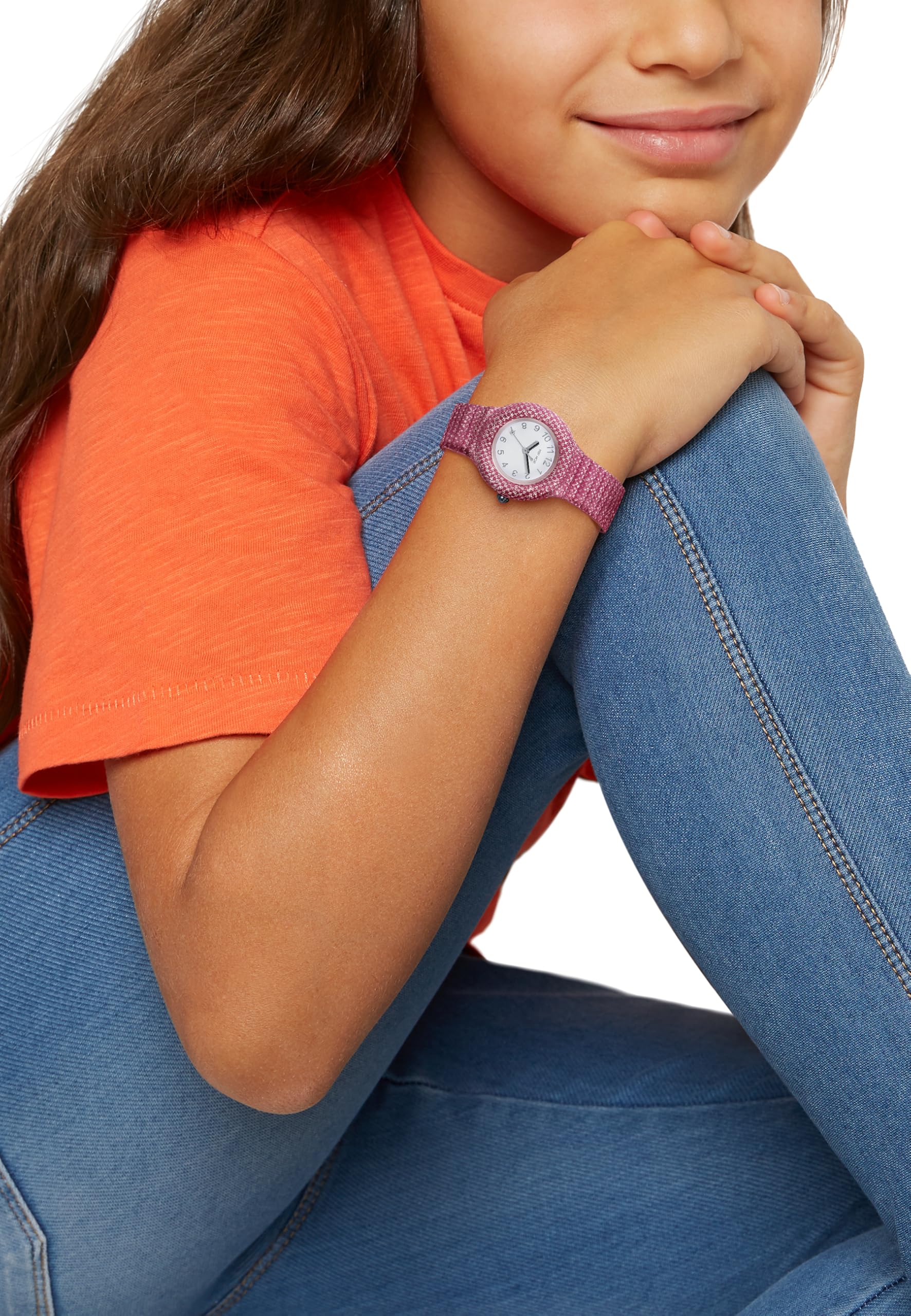 Hip Hop Shimmer Crush orologio donna silicone 32 mm lurex