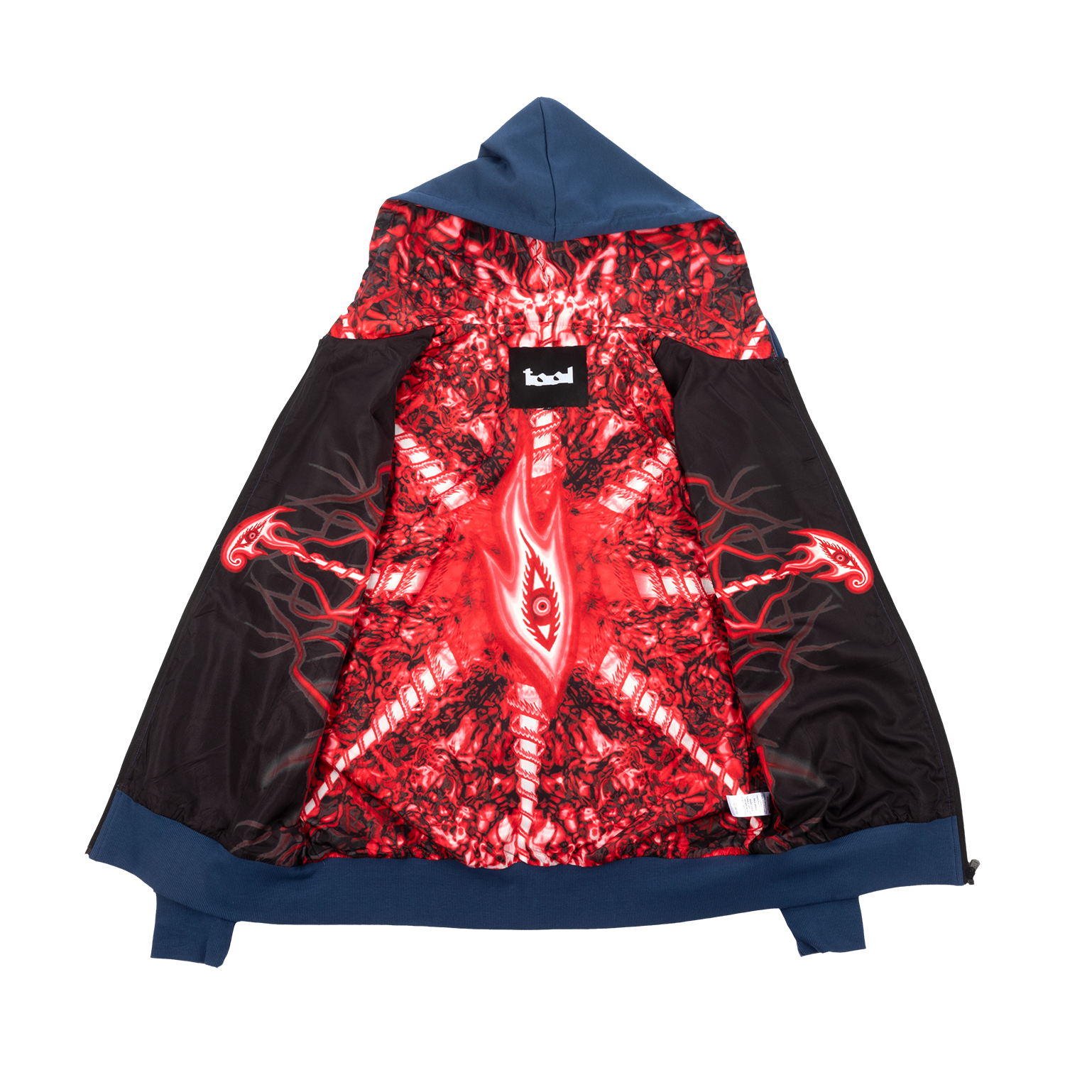Tool Lateralus Felpa Zip Nera L Cotone Foderata