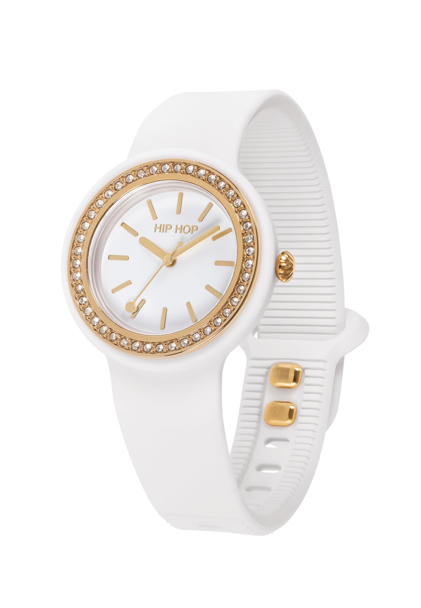 Hip Hop Hero.Dot Bezel orologio donna giallo sketch 34 mm