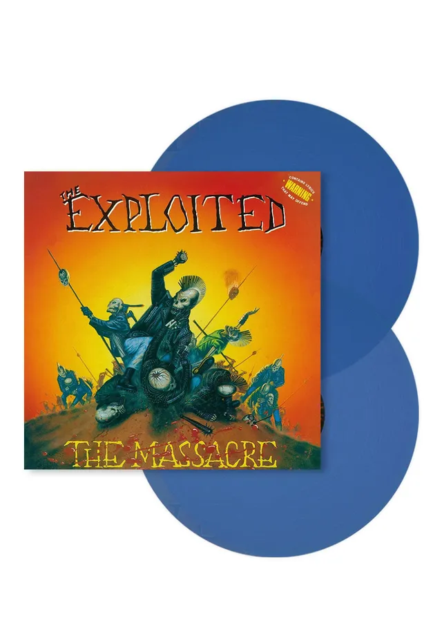 The Exploited The Massacre 2 Vinile blu trasparente punk limitato