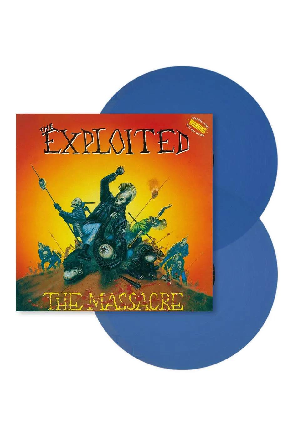 The Exploited The Massacre 2 Vinile blu trasparente punk limitato