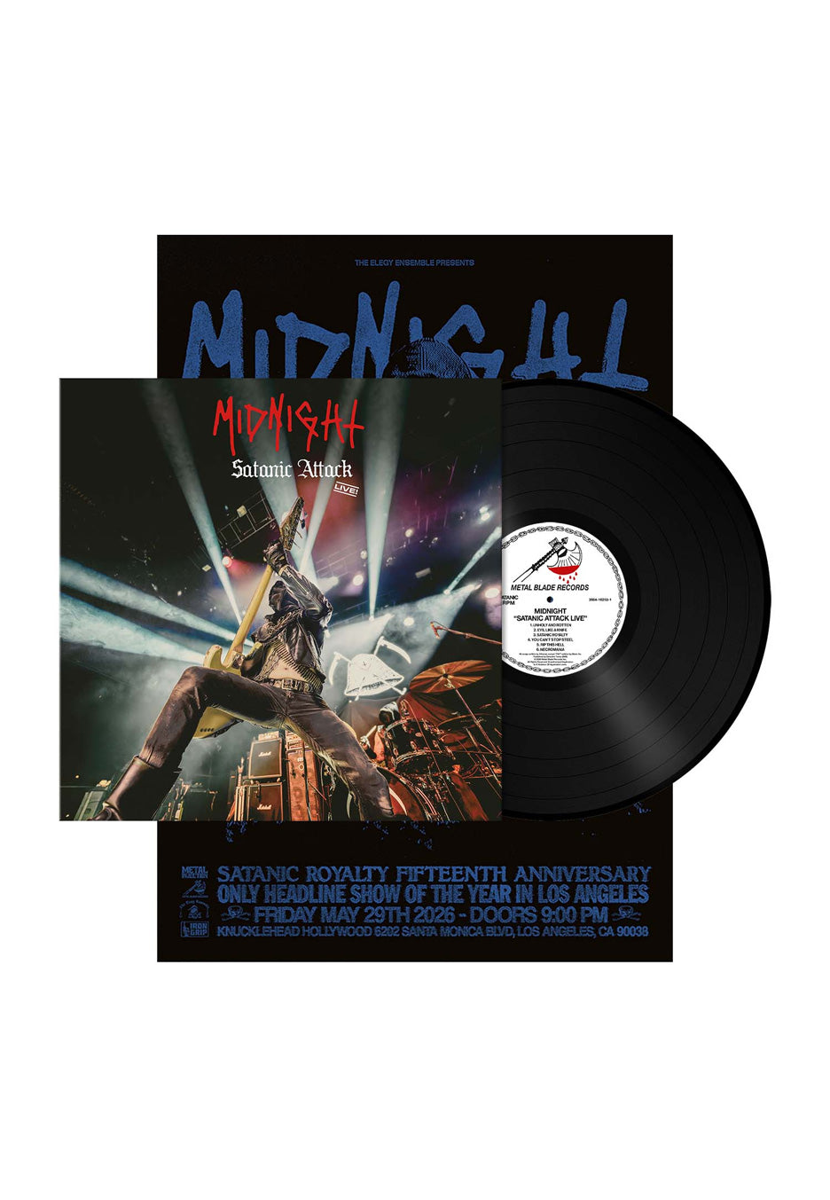 Midnight Satanic Attack Live vinile LP