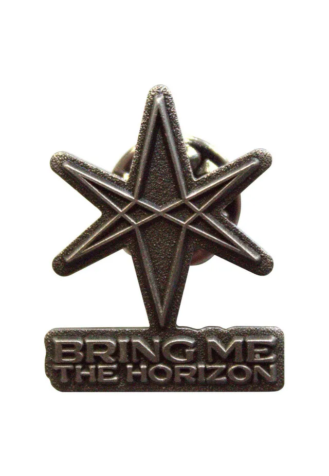 Bring Me The Horizon 6-Point Star spilla pin badge taglia unica
