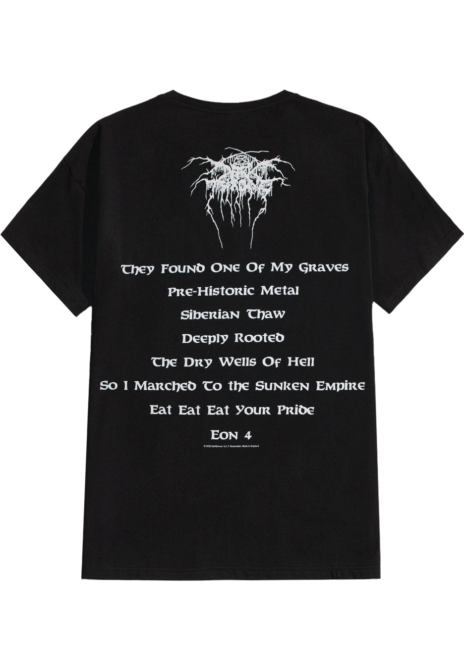 Darkthrone Pre-Historic Metal T-Shirt nera black metal