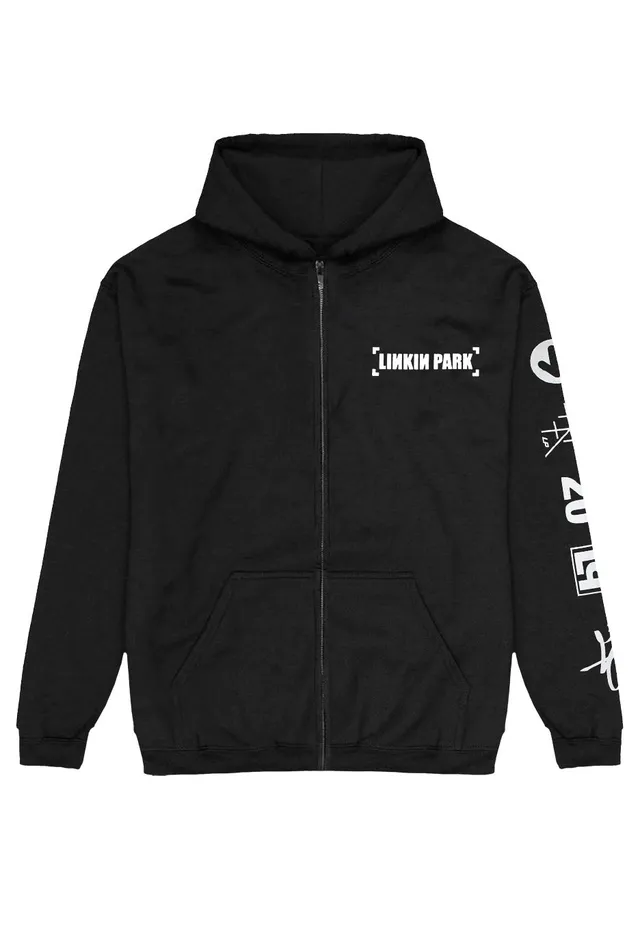 Linkin Park Anniversary Logo Felpa con Zip Nera