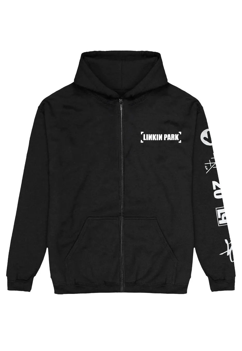 Linkin Park Anniversary Logo Felpa con Zip Nera