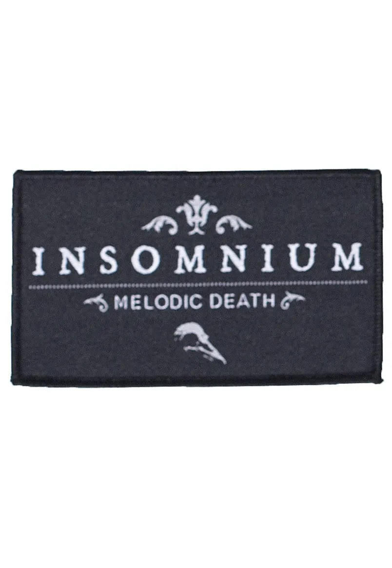 Insomnium Melodic Death patch cucire 10x6,5cm nero