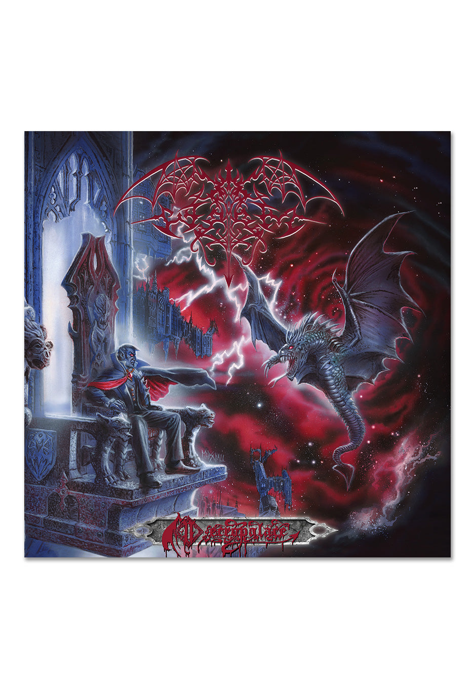 Worm Necropalace vinile 2 LP blu limitato metal