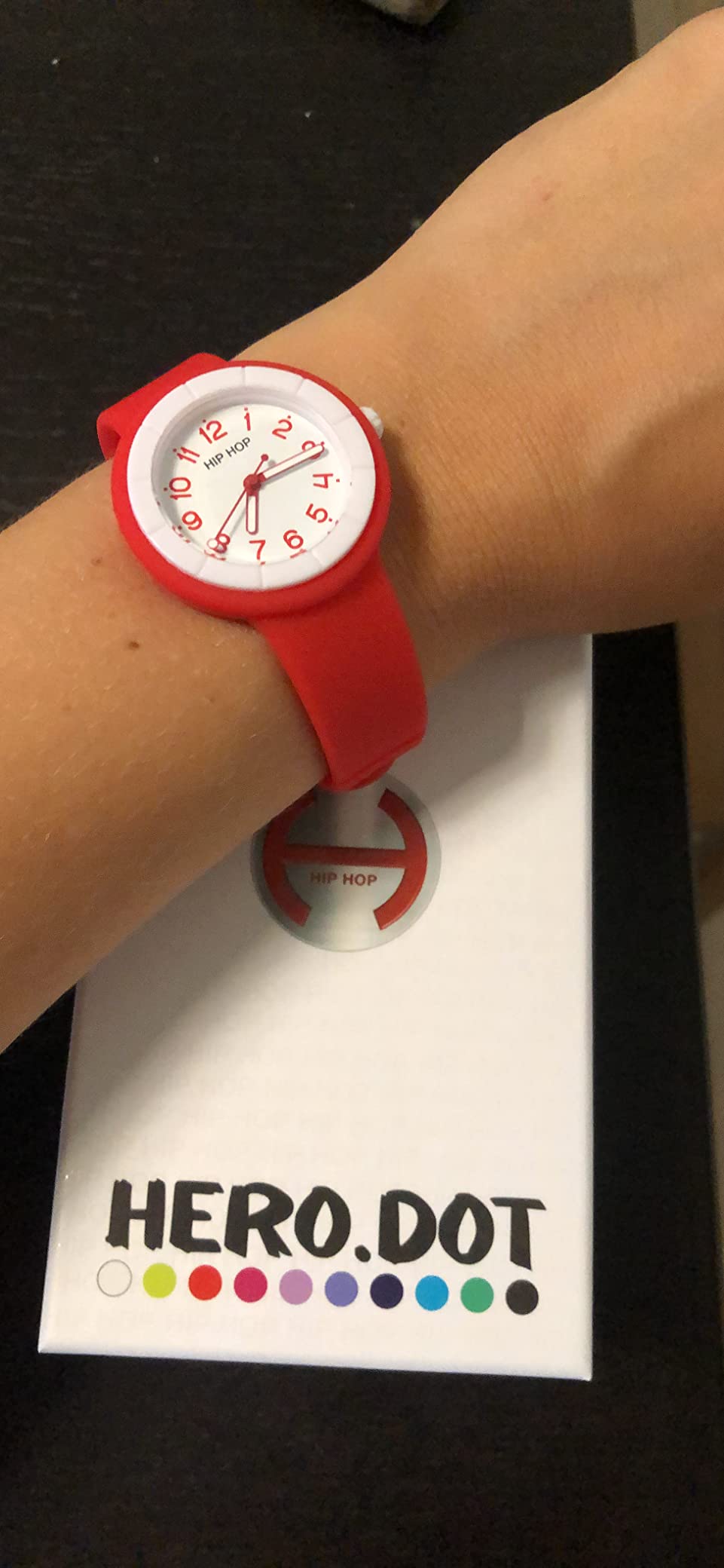 Hip Hop Hero.Dot Orologio Donna Bianco 34 mm Soft Touch