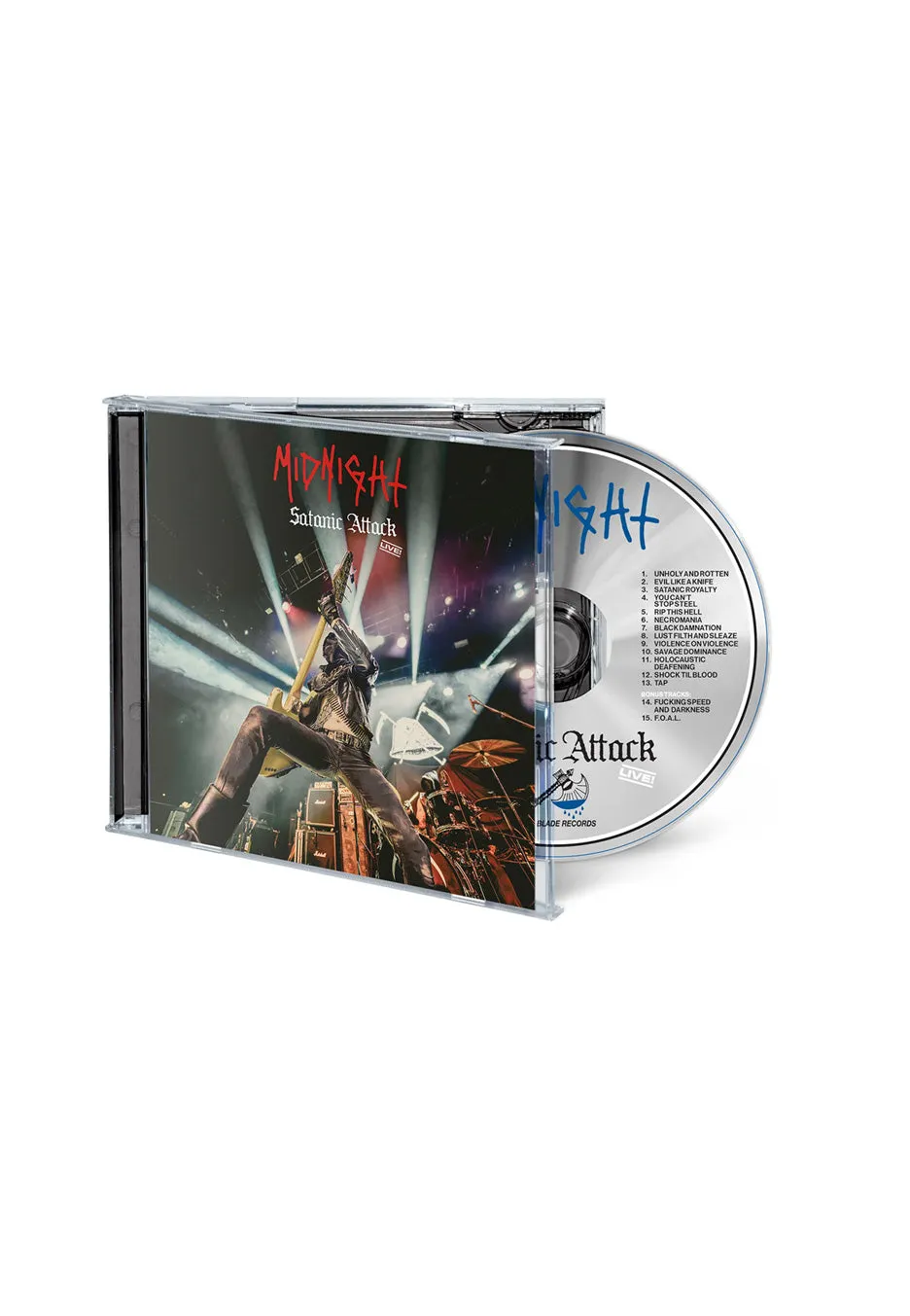 Midnight Satanic Attack Live! CD black metal