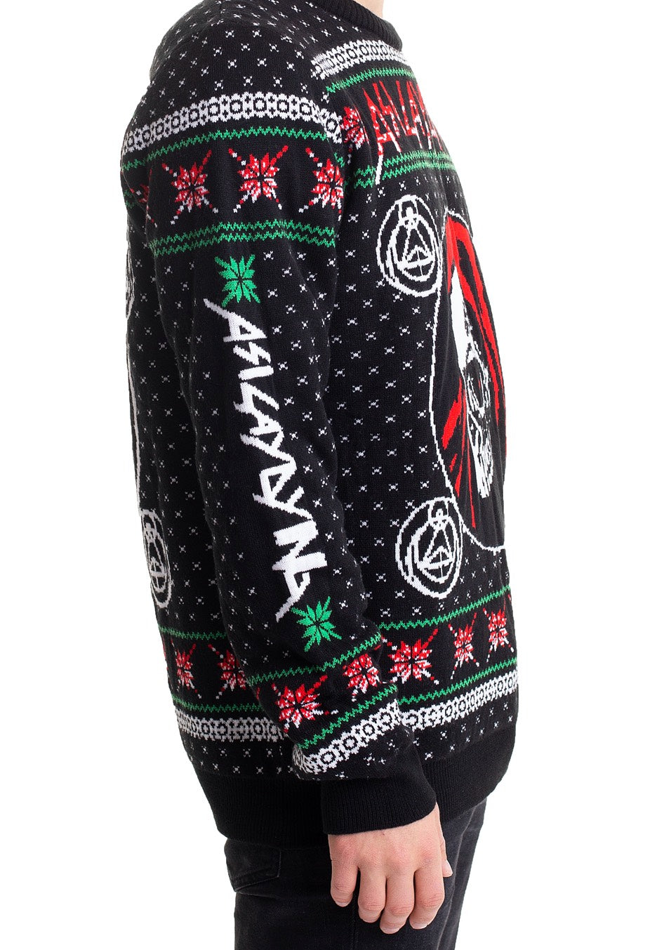 As I Lay Dying Shaped By Fire felpa winter knit nera