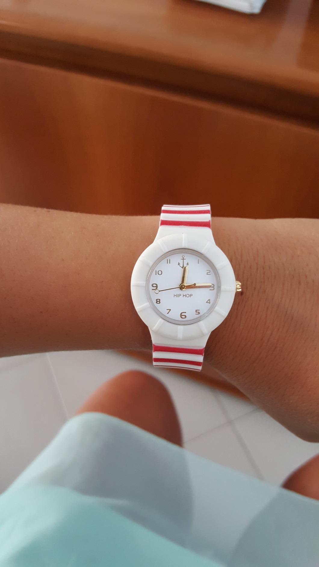 Hip Hop Hero 32 HWU0793 Orologio Donna Bianco Stampato