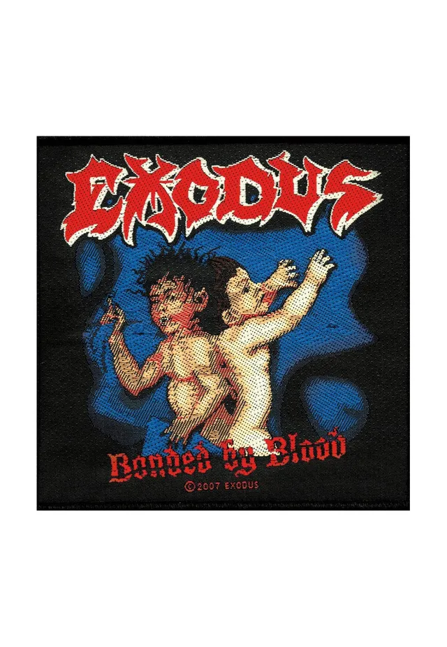 Exodus Bonded By Blood patch nero thrash metal unisex