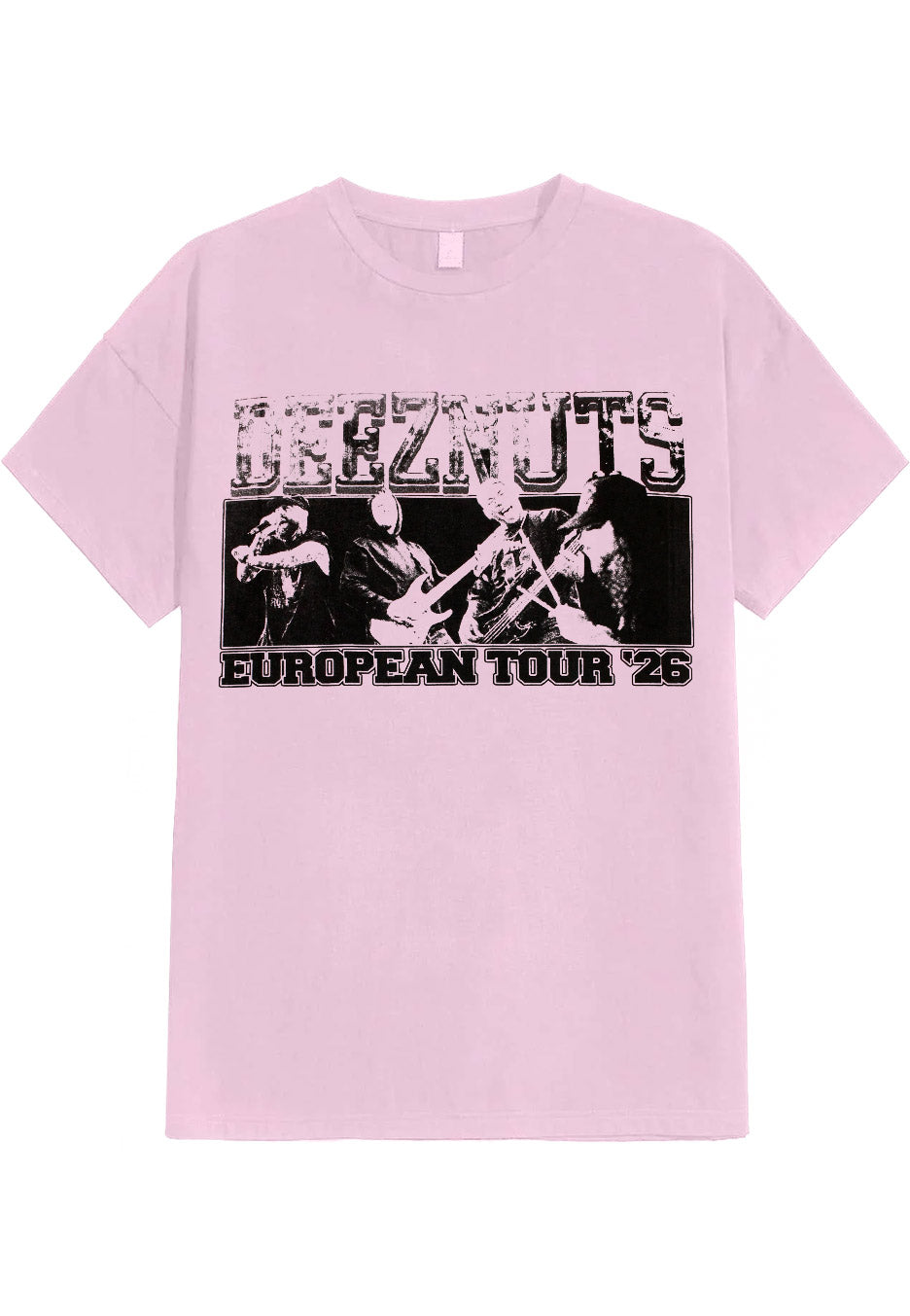 Deez Nuts Summer 2026 Tour Baby Pink T-Shirt Rosa