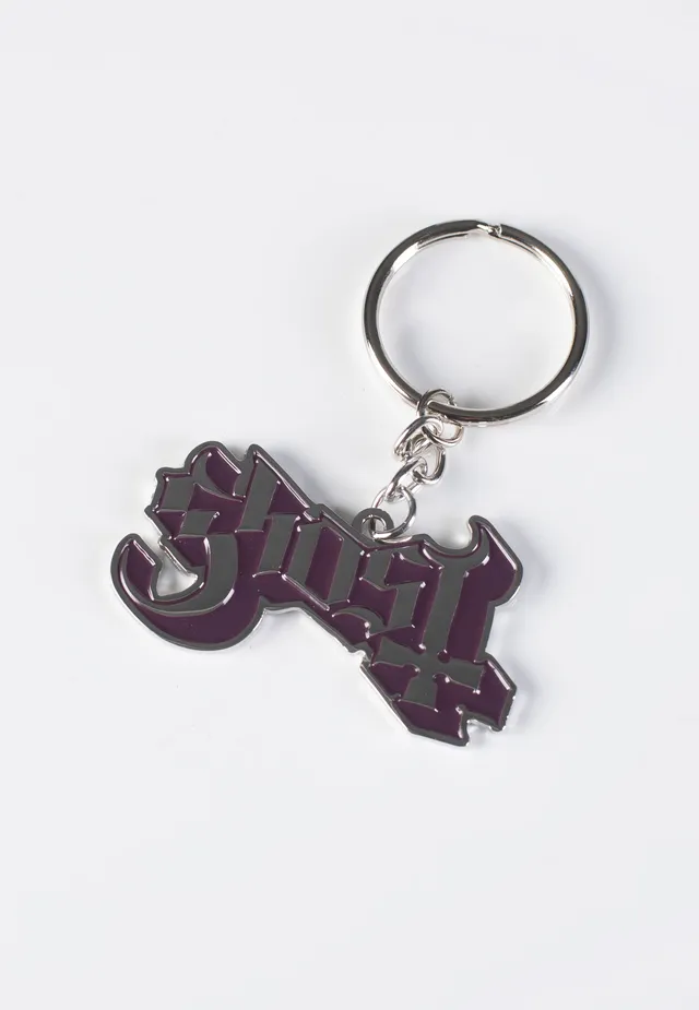 Ghost Logo portachiavi viola metallo onesize