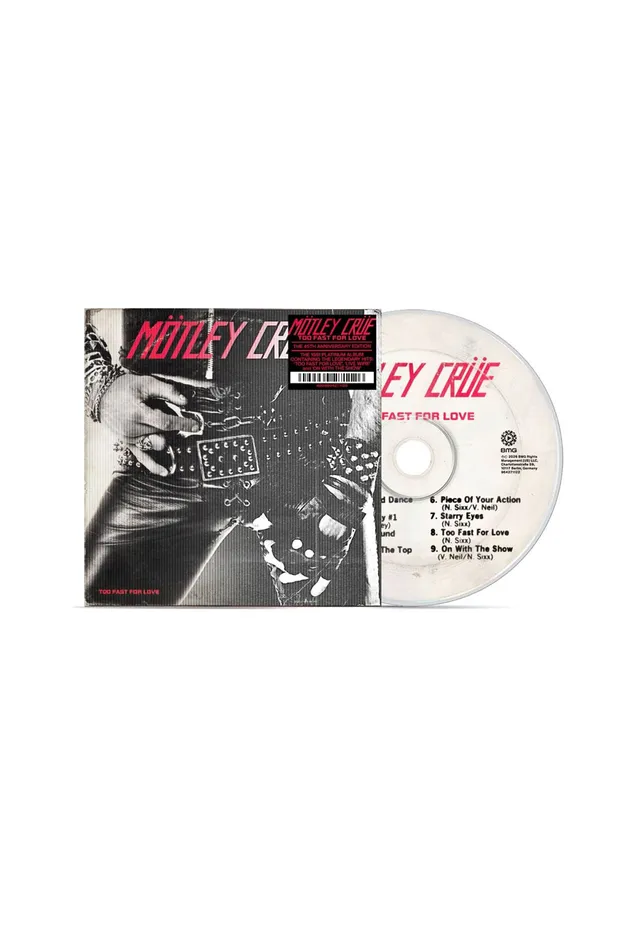 Mötley Crüe Too Fast For Love 45th Anniversary CD Lenticular 2026 Remaster