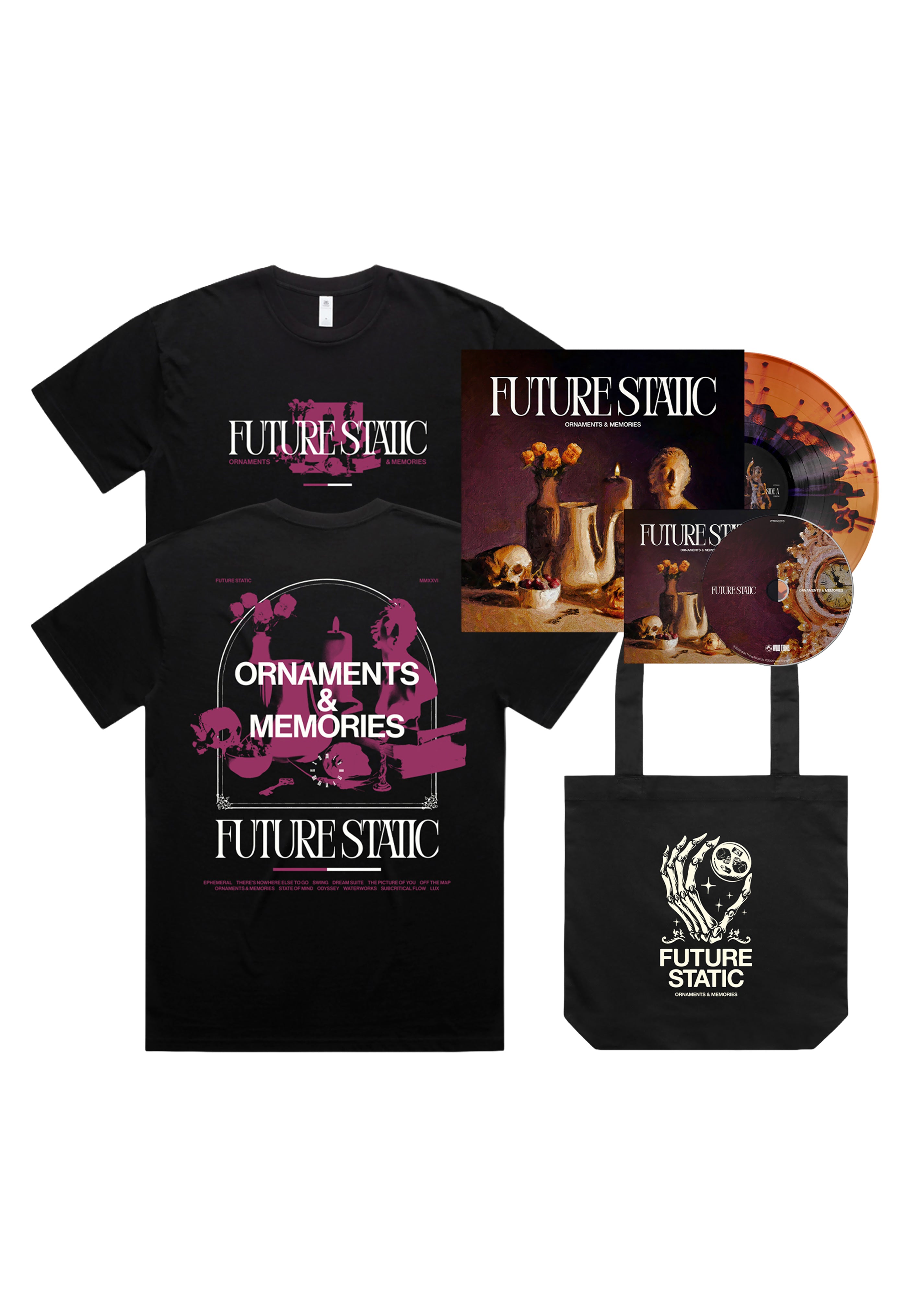 Future Static Ornaments & Memories vinile pack CD + T-Shirt