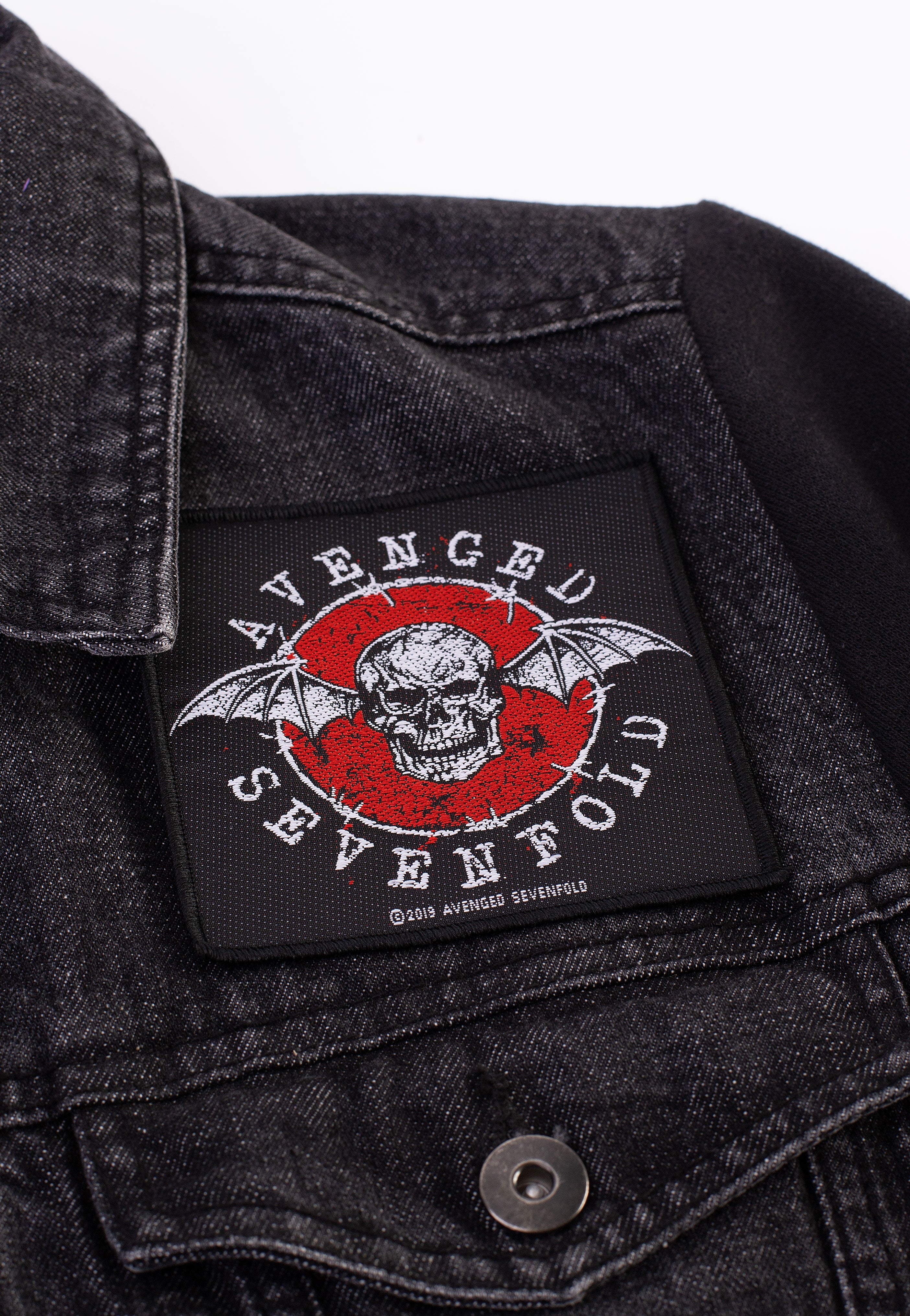 Avenged Sevenfold Distressed Skull toppa nera onesize