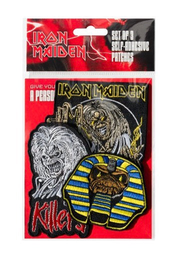 Iron Maiden Set Of 3 patch toppa multicolore poliestere