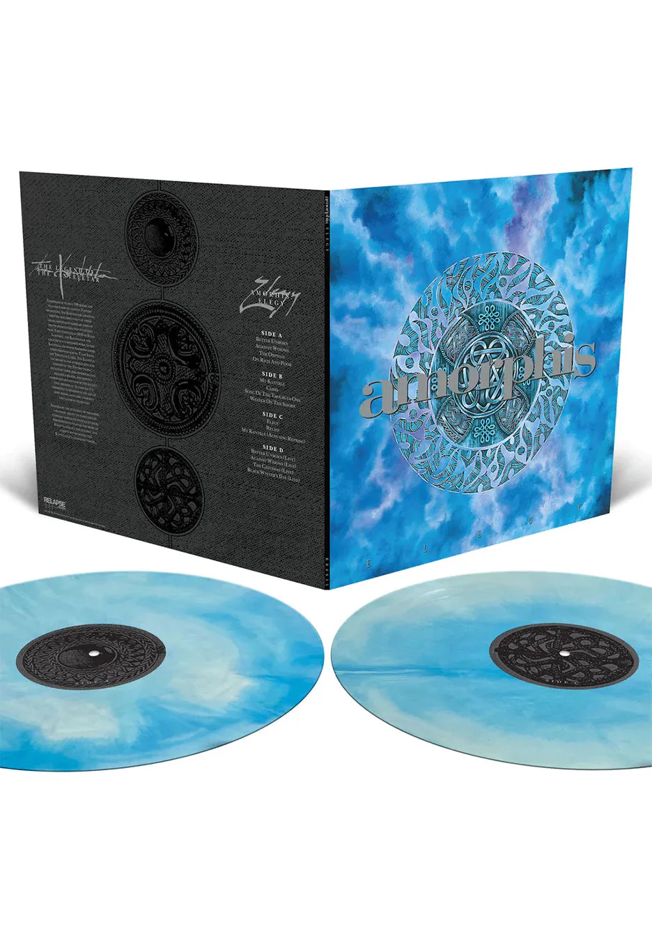 Amorphis Elegy Blue White Galaxy 2 vinili colorati melodic