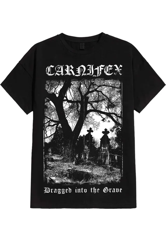 Carnifex Dragged Into The Grave T-shirt nera manica corta
