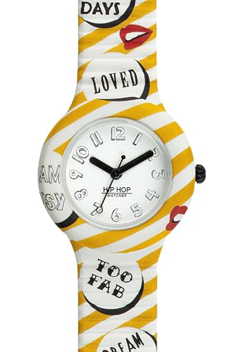 Hip Hop Hero 32 HBU0895 orologio donna giallo stampato