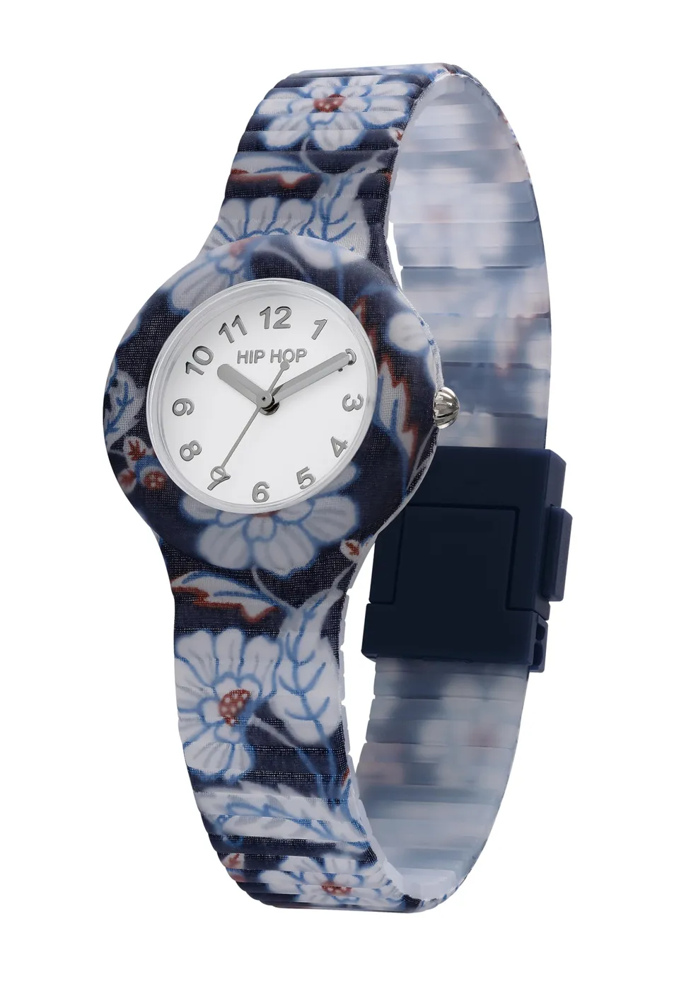 Hip Hop Winter Blossom orologio donna fiori silicone impermeabile