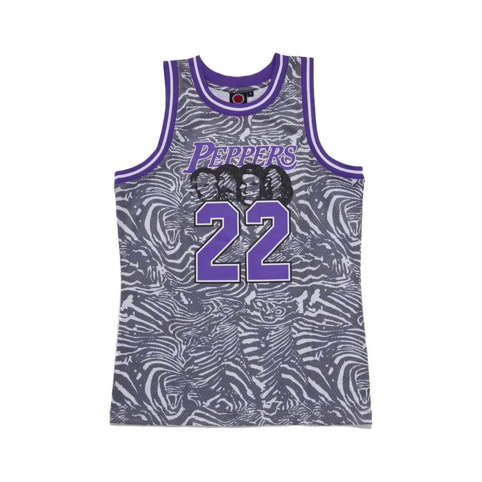 Red Hot Chili Peppers Peppers Basketball Jersey Canotta Mesh