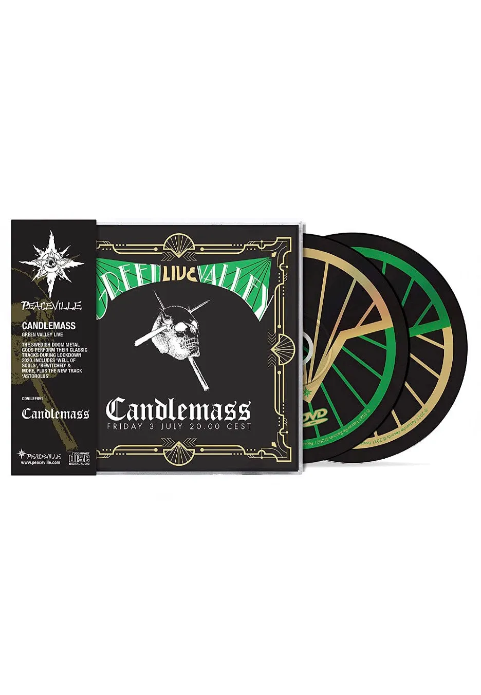 Candlemass Green Valley Live CD + DVD Doom