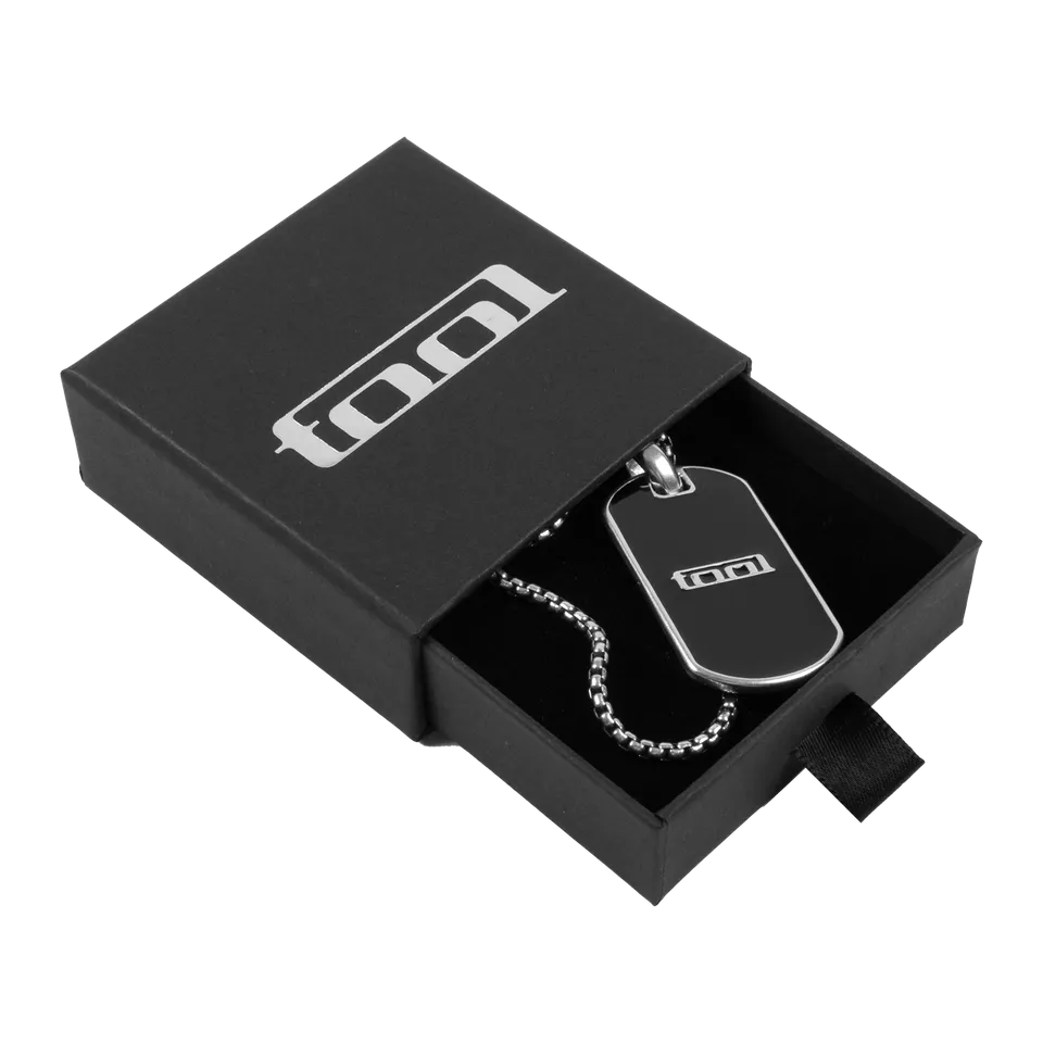 Tool 10,000 Days ciondolo dog tag smalto ottone catena 20"