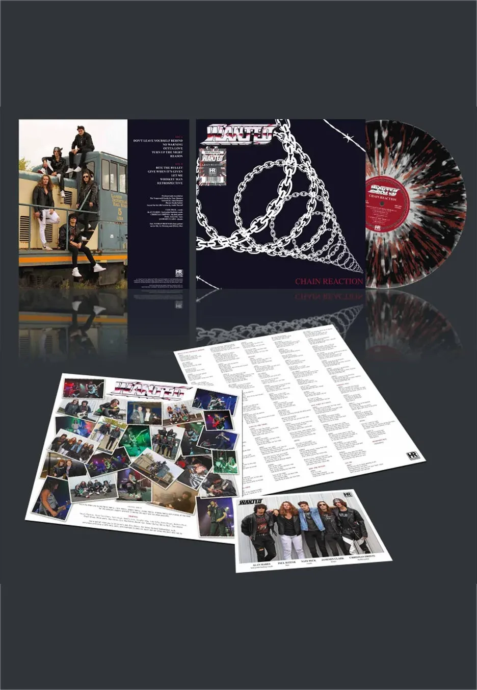 Wanted Chain Reaction vinile splatter hard rock