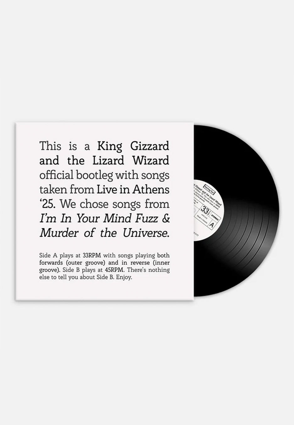 King Gizzard Songs from vinile LP rock progressive
