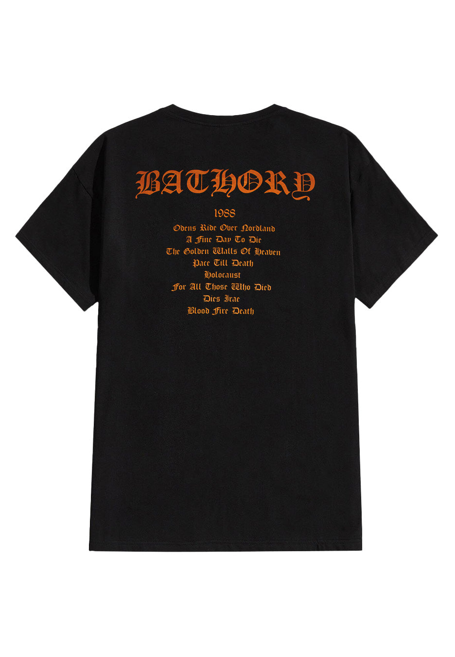 Bathory Blood Fire Death maglietta uomo nera manica corta