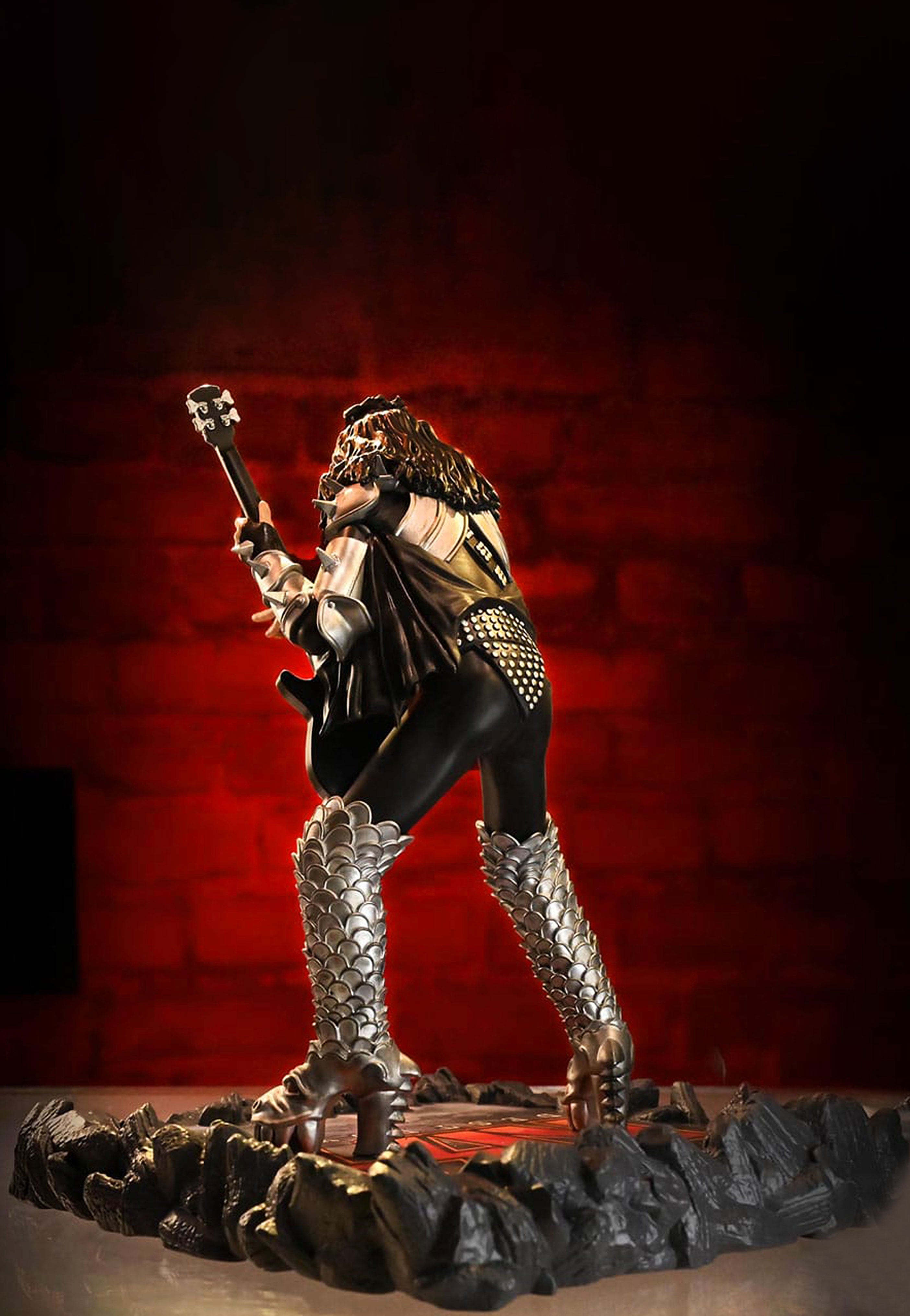 Kiss The Demon Rock Iconz Statua multicolore