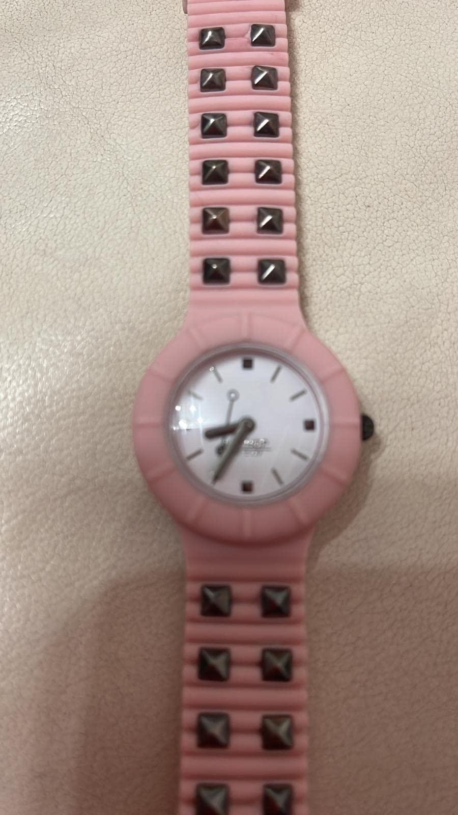 Hip Hop Hero 32 Punk Lady orologio rosa borchie 32 mm