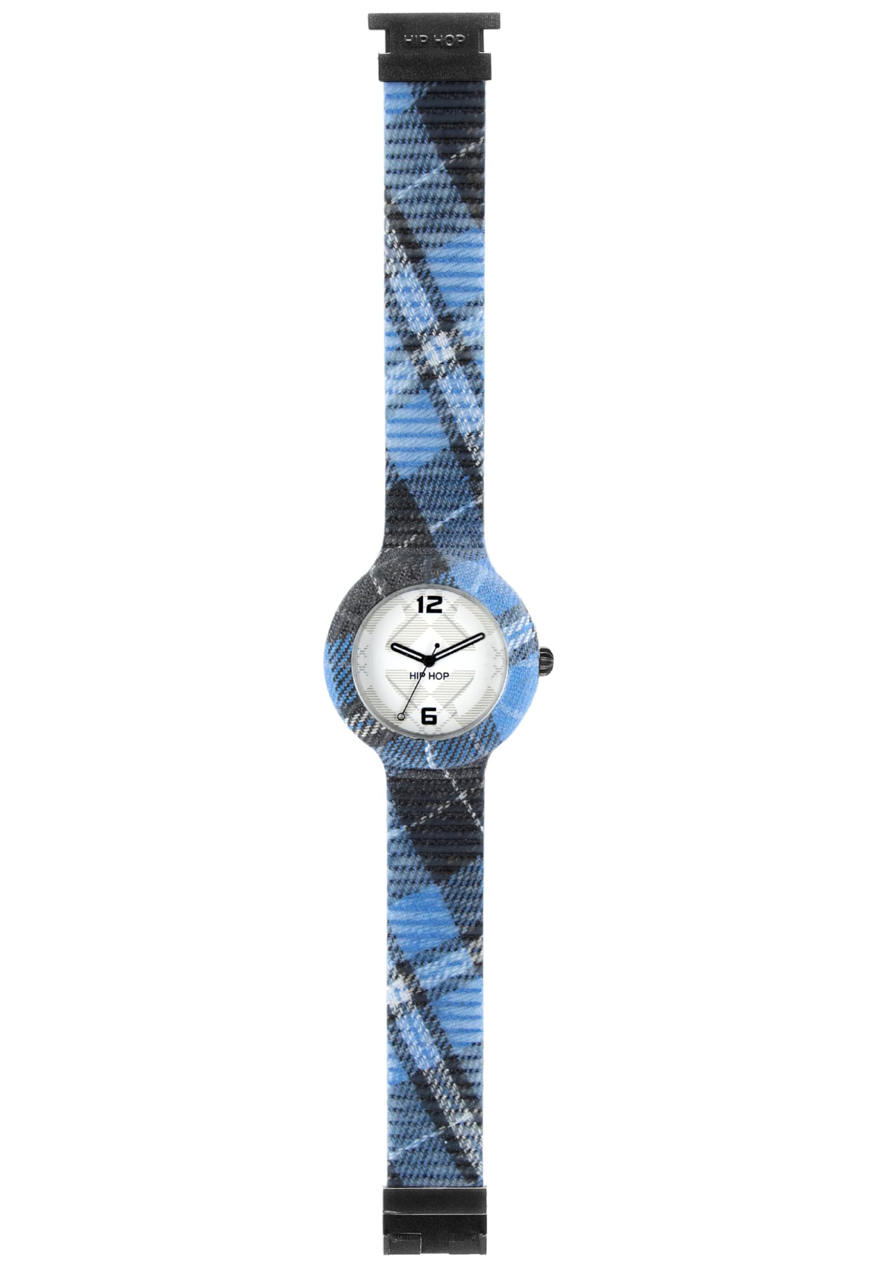 Hip Hop X Man HWU0378 orologio uomo blu tartan 42 mm