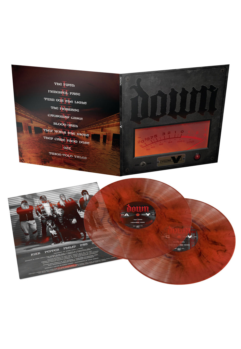 Down Volume V doppio vinile 2 LP arancione marmorato