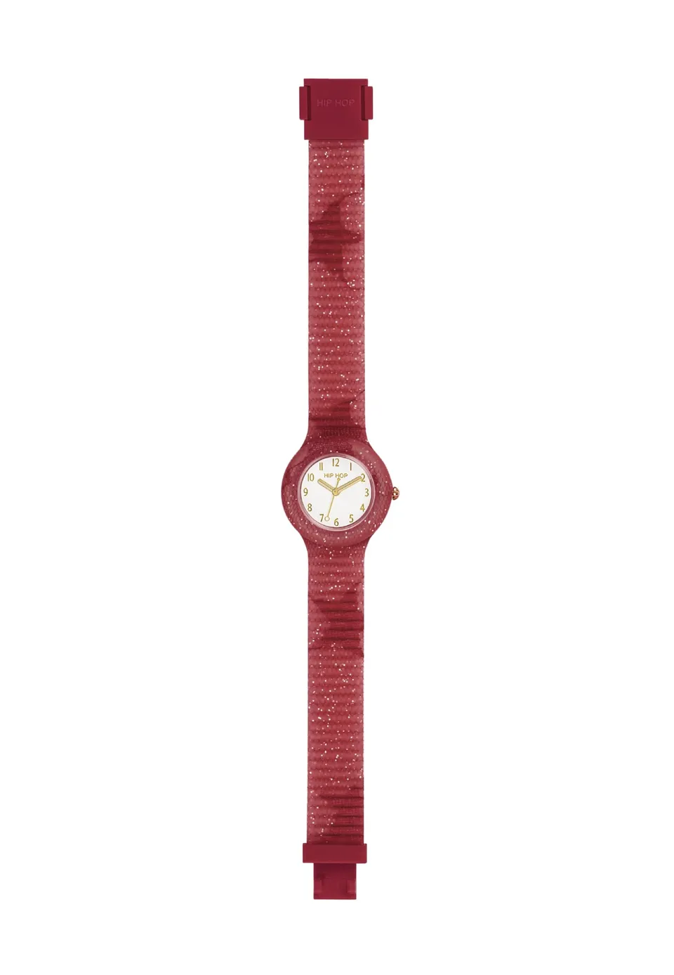 Hip Hop Lace orologio donna rosso pizzo e silicone 32 mm