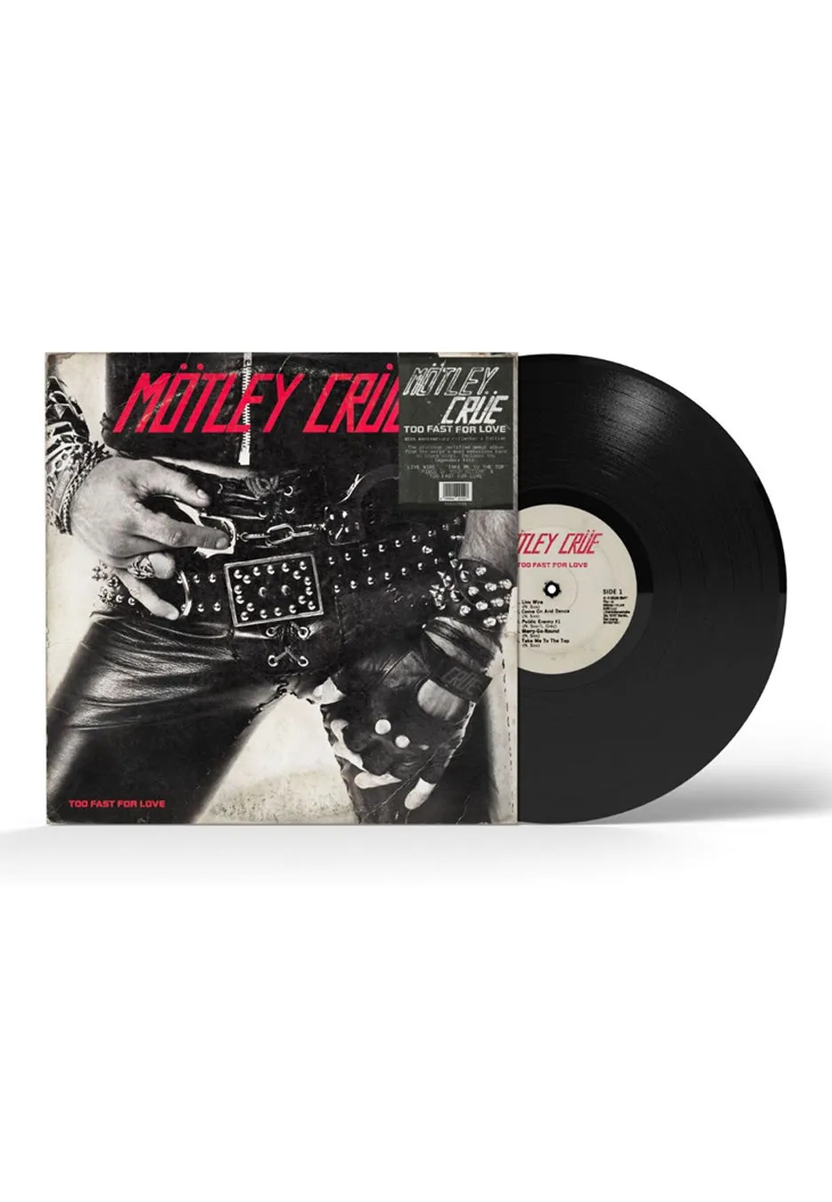 Mötley Crüe Too Fast For Love vinile LP nero remaster 45th