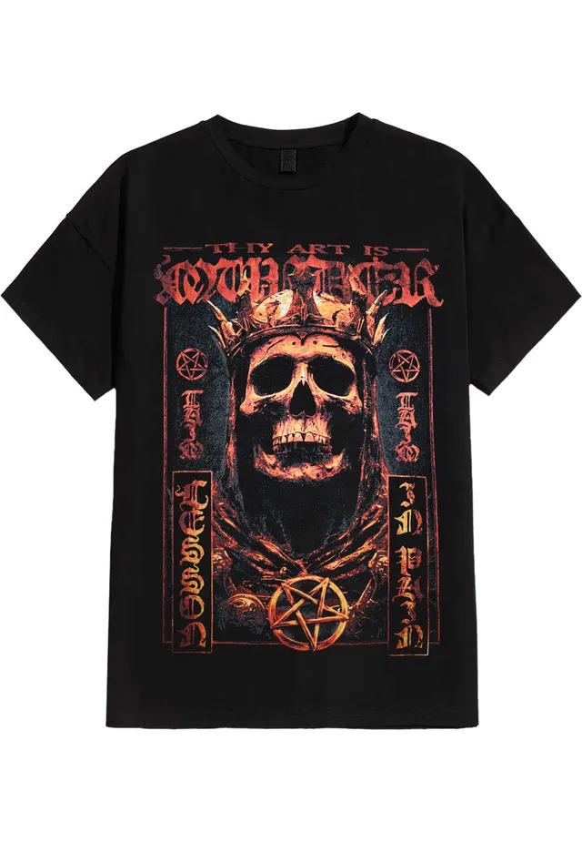 Thy Art Is Murder Skull King T-Shirt Nera