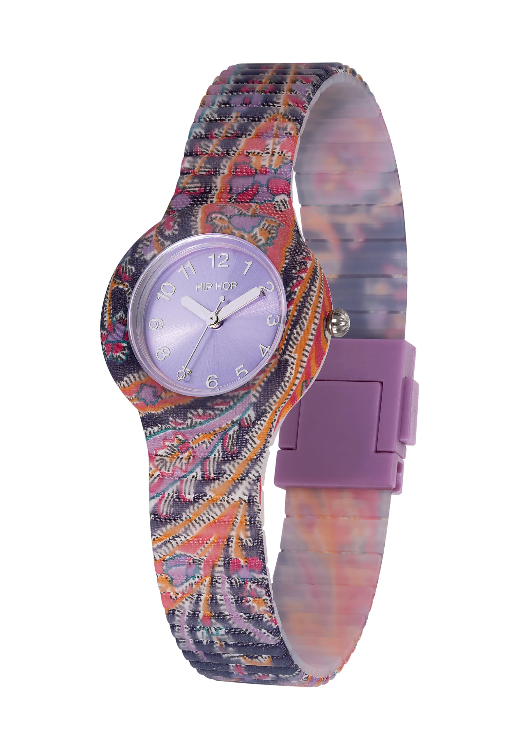 Hip Hop Paisley orologio donna blu cotone 32 mm