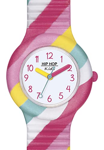 Hip Hop Kids Fun orologio bambina silicone tessuto multicolore