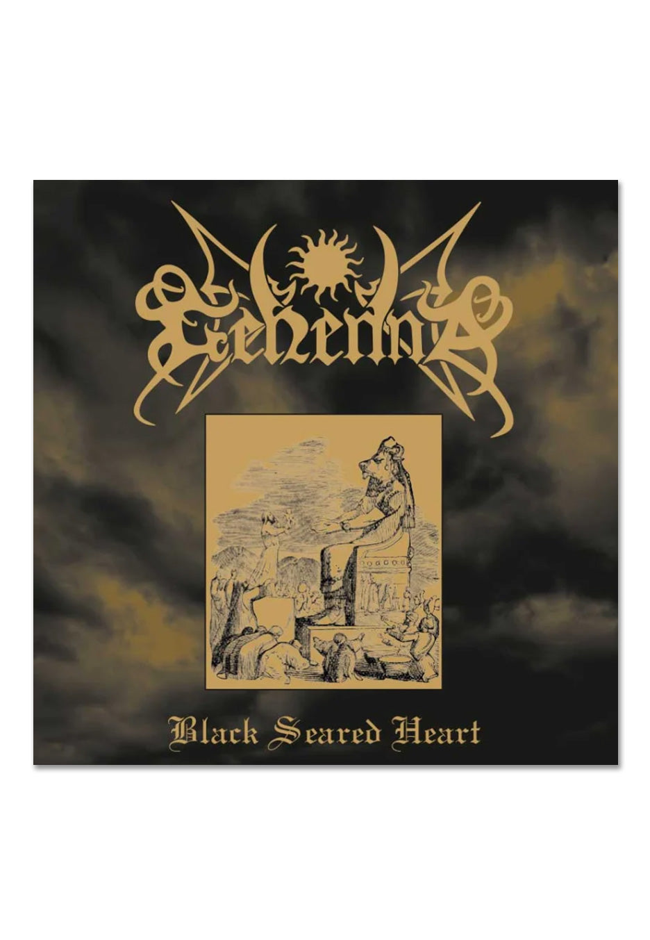 Gehenna Black Seared Heart vinile LP argento oro