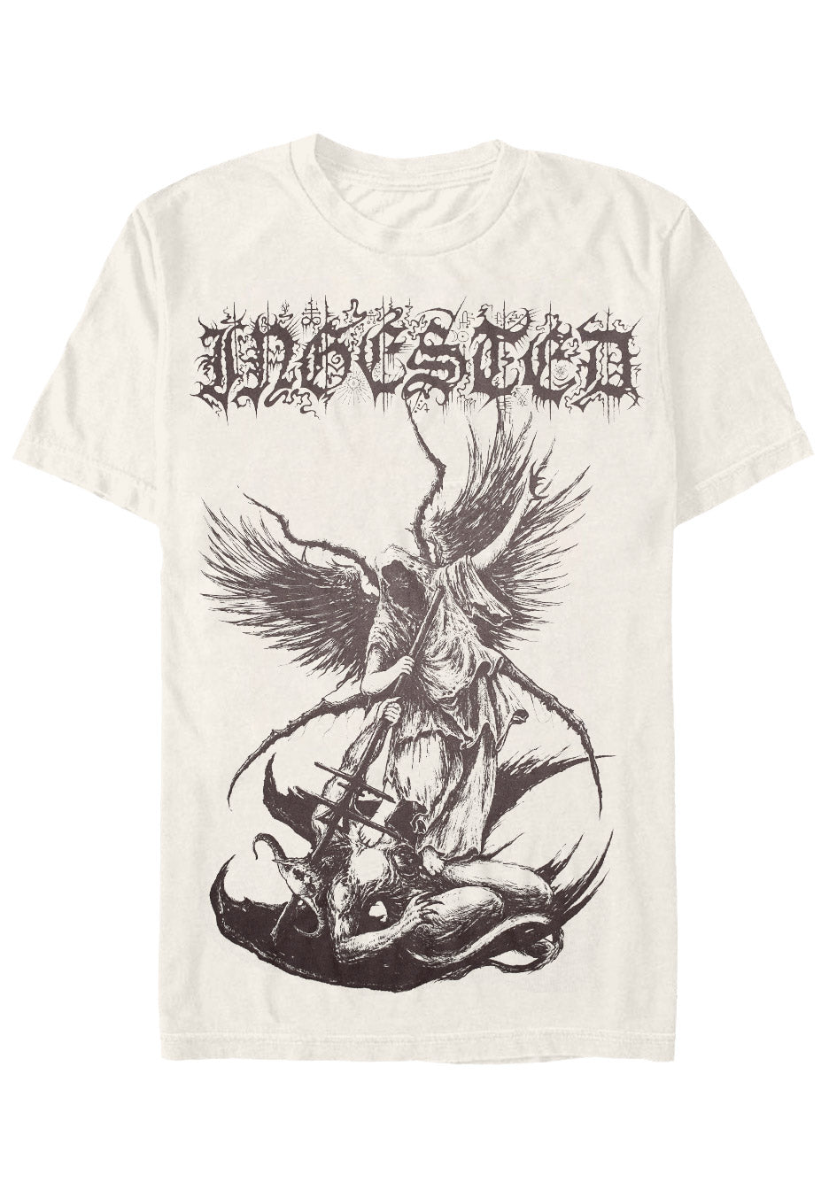 Ingested Darkness Natural T-Shirt maglietta beige metal
