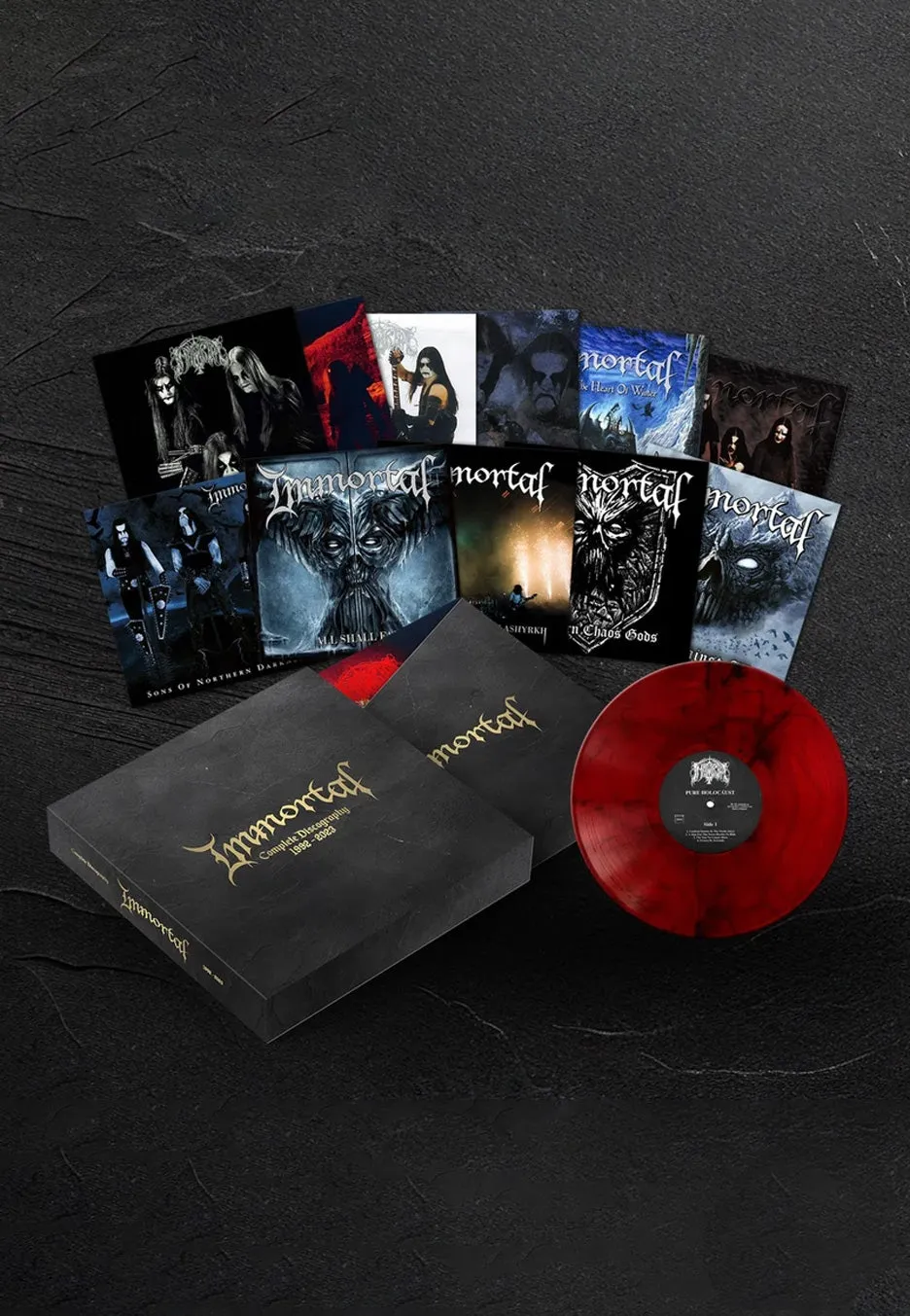 Immortal Complete Discography 1992-2023 box 13 vinili rosso black metal
