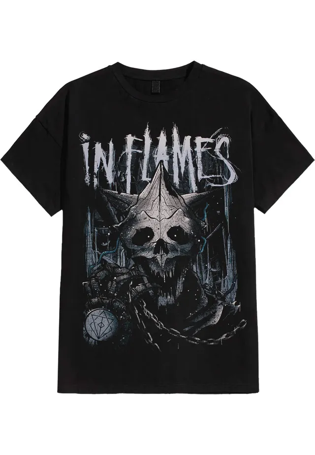 In Flames In Chains t-shirt nera death metal