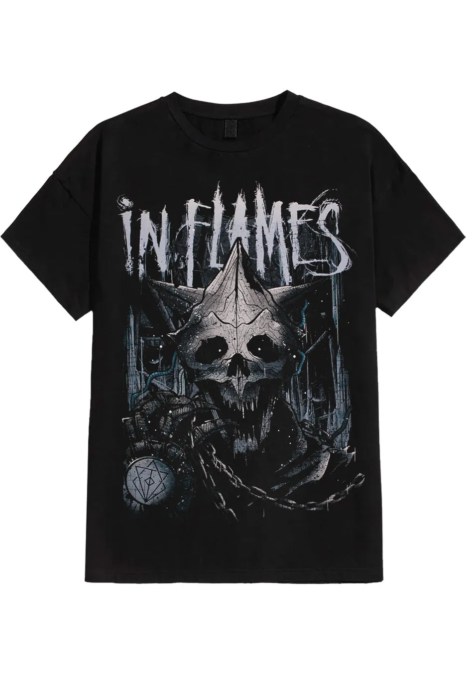 In Flames In Chains t-shirt nera death metal